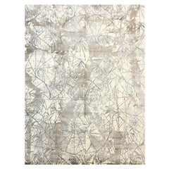 Mehrfarbiger abstrakter Teppich. Seide und Wolle. 3,60 x 2,80 m