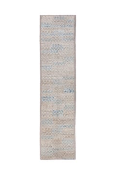 Multicolor Afghan Tulu Blue Orange Tones