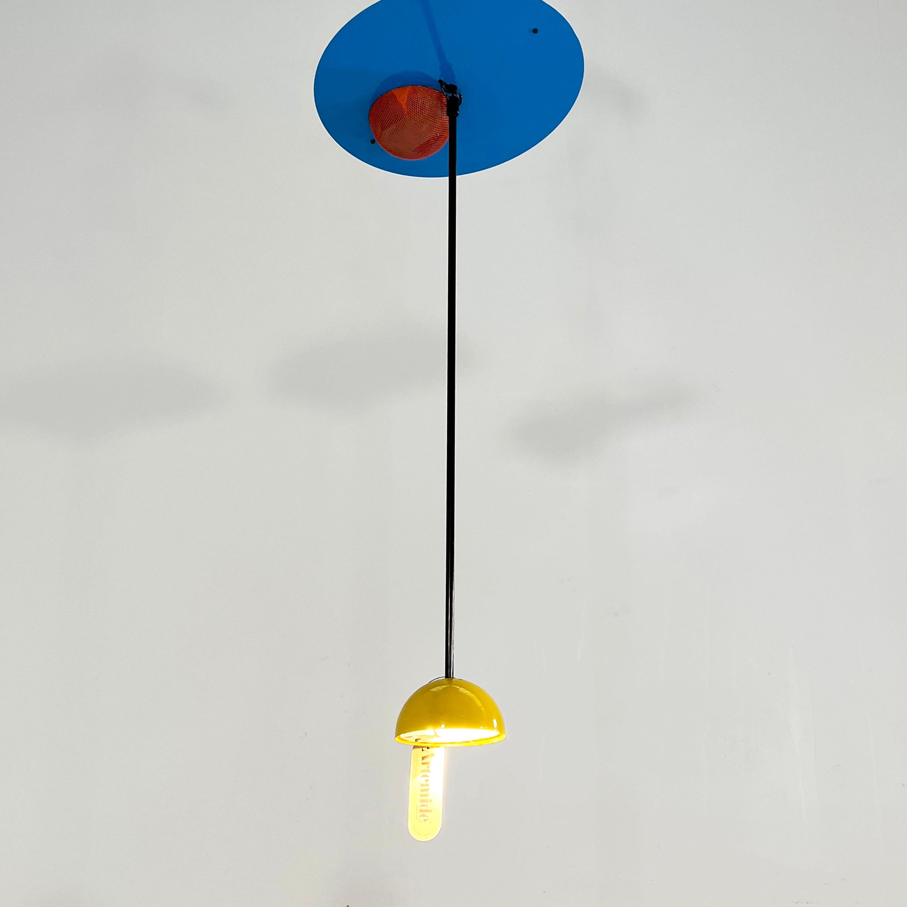 Mehrfarbige Alesia-Deckenleuchte von Carlo Forcolini für Artemide, 1980er Jahre (Ende des 20. Jahrhunderts)