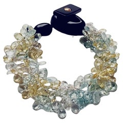 Multicolor Aquamarine Multistring Bracelet