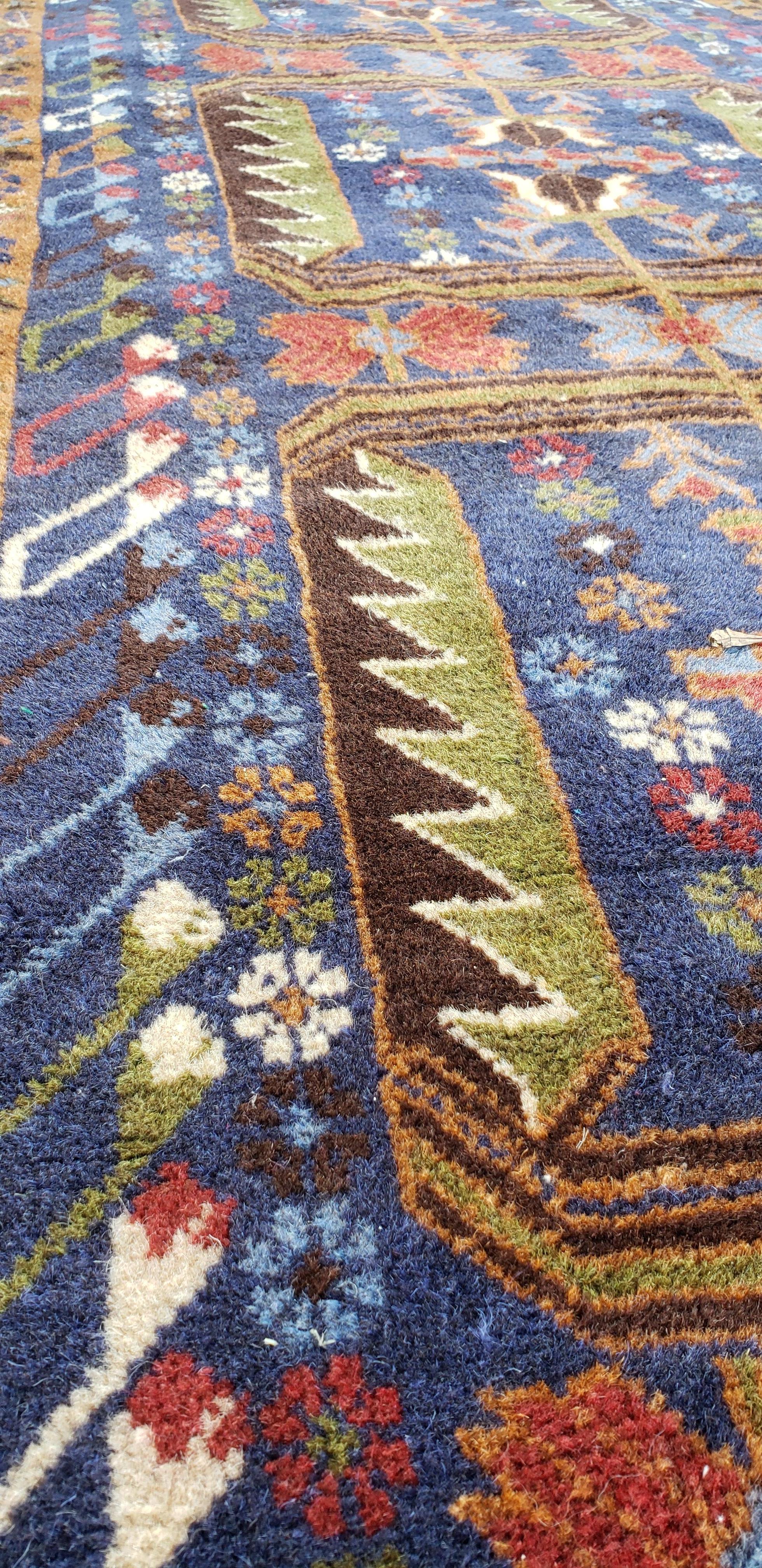 Hand-Woven Multi-Color Asian Hallway Runner from Afghanistan, Soft / 007 For Sale