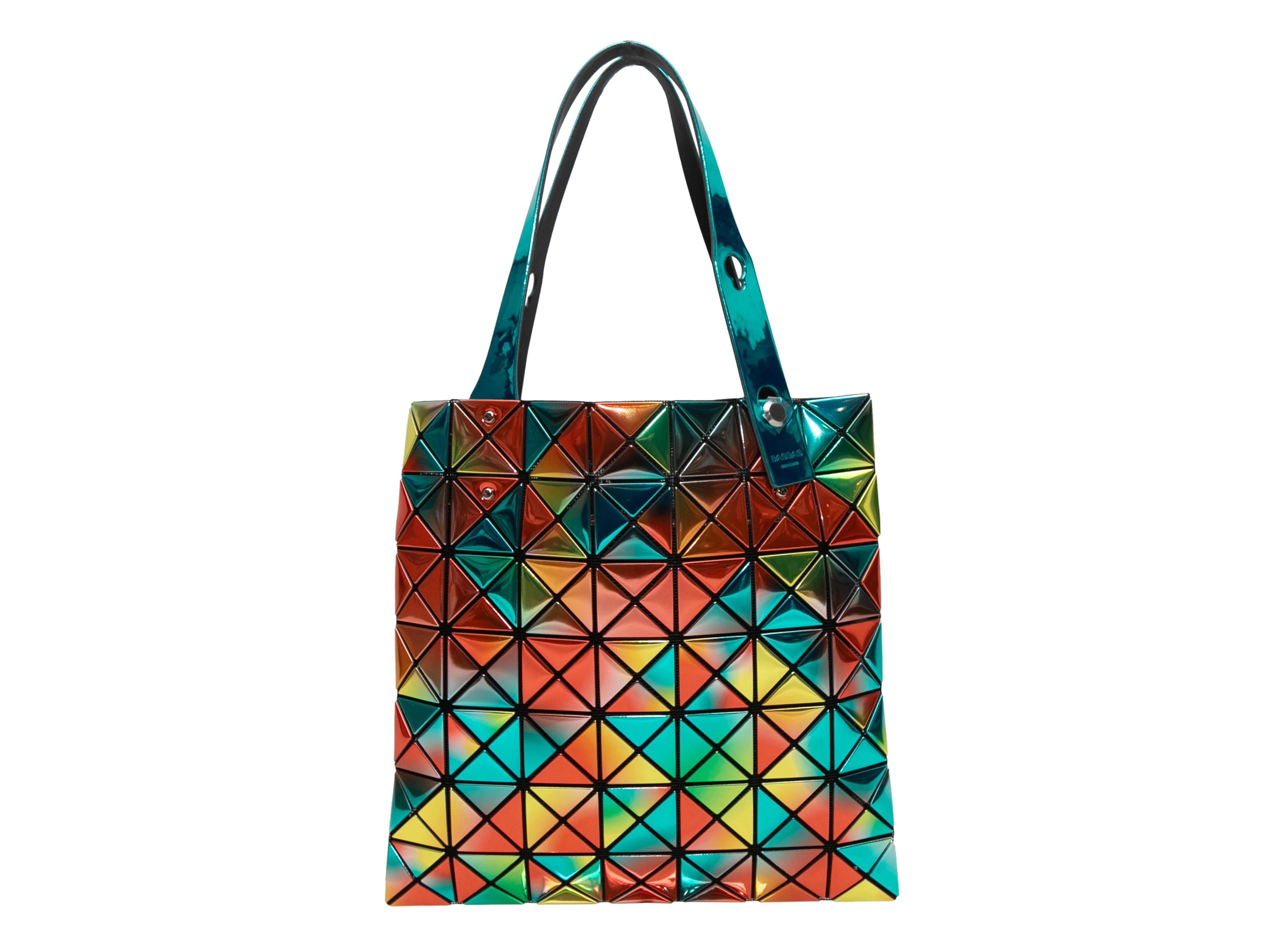Black Multicolor Bao Bao Issey Miyake Small Prism Tote Bag For Sale