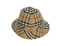 Multicolor Burberry Plaid Cotton Bucket Hat