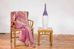 Multicolor Ceramic Bottle Base with Purple, Blue, Pink and White Tones