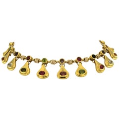 Chaîne multicolore en or 18 carats