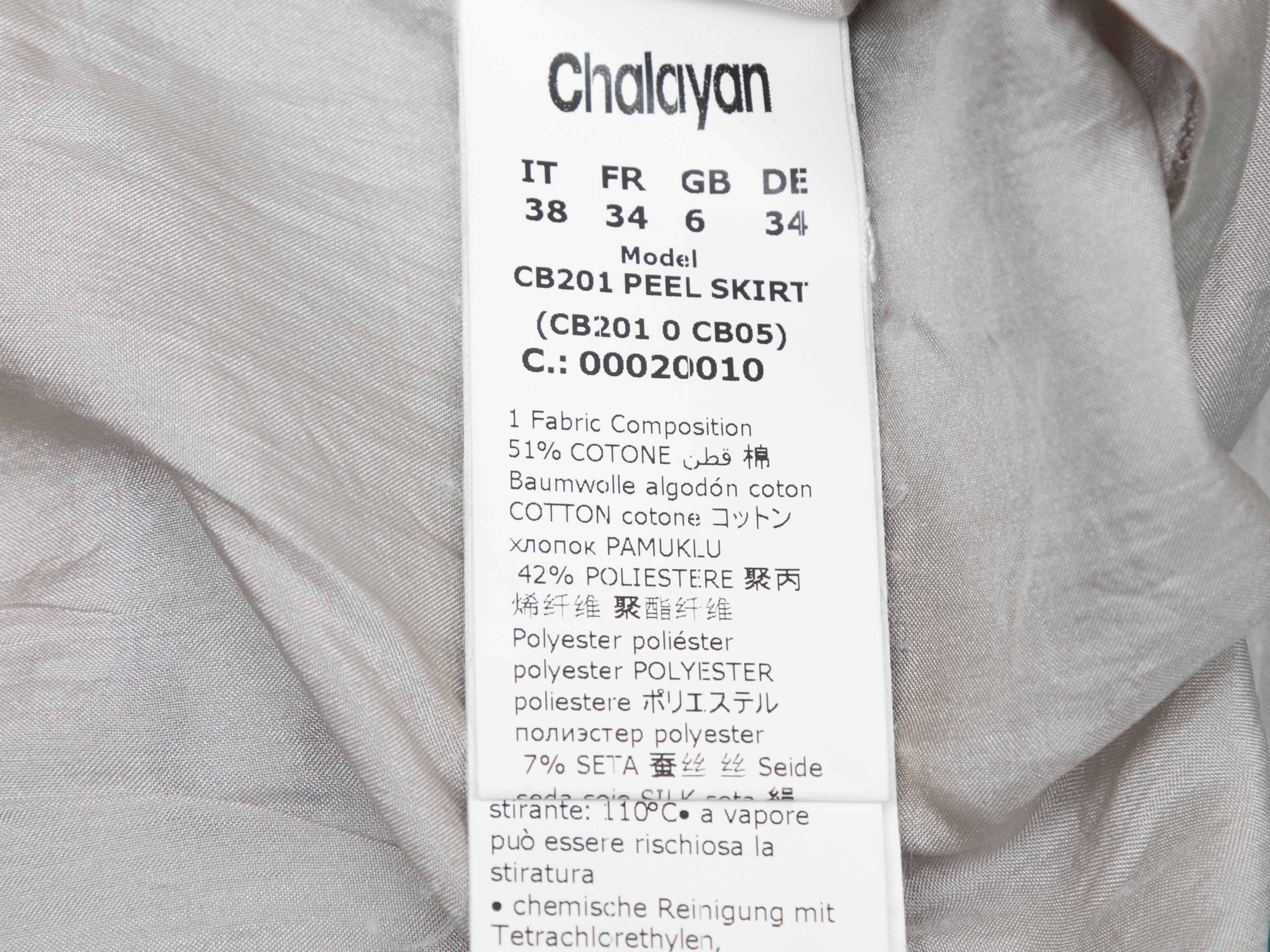 Falda Chalayan Multicolor Estampado Playa Pixelado Talla IT 38 en Bueno estado para la venta en New York, NY