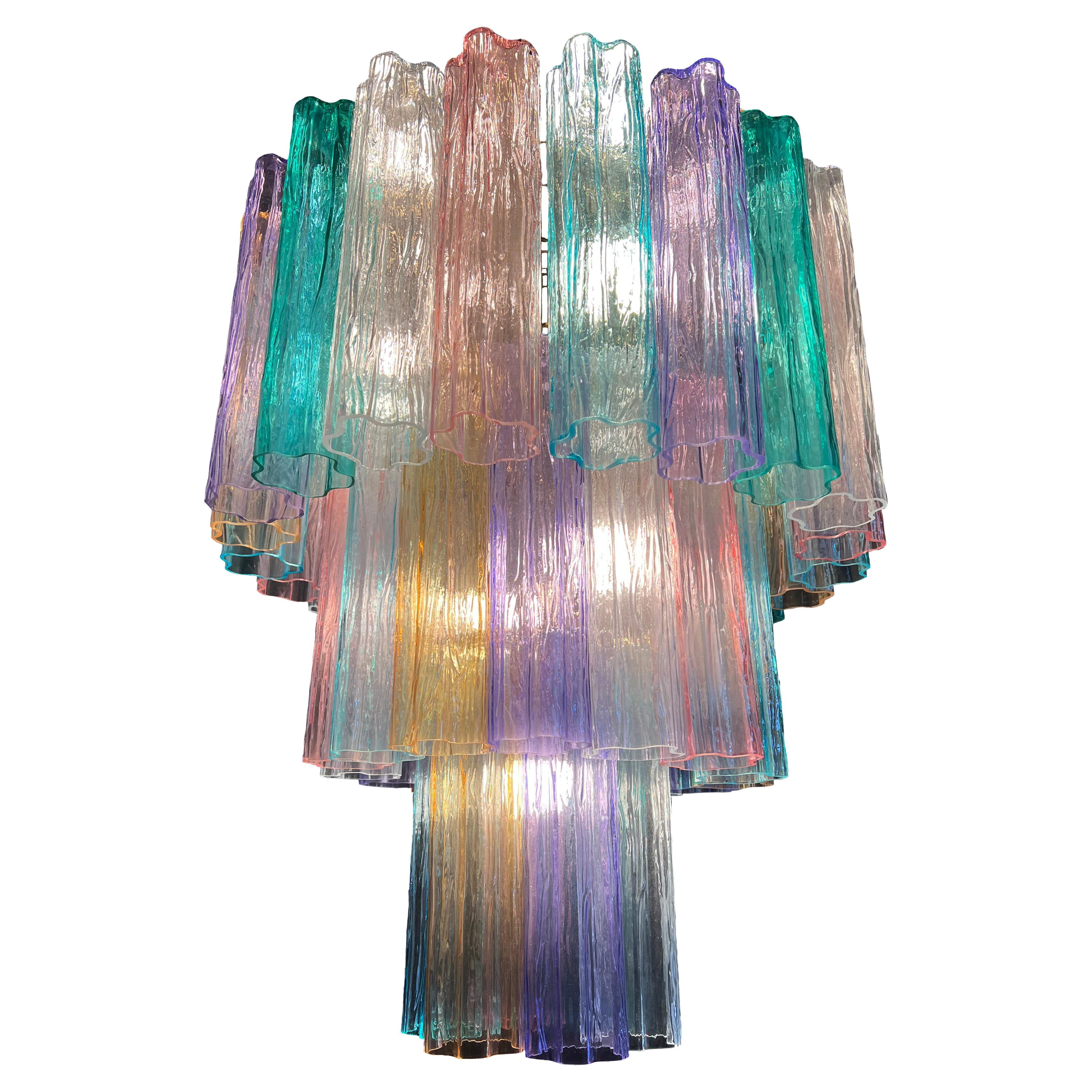 Multicolor Chandelier by Valentina Planta, Murano For Sale