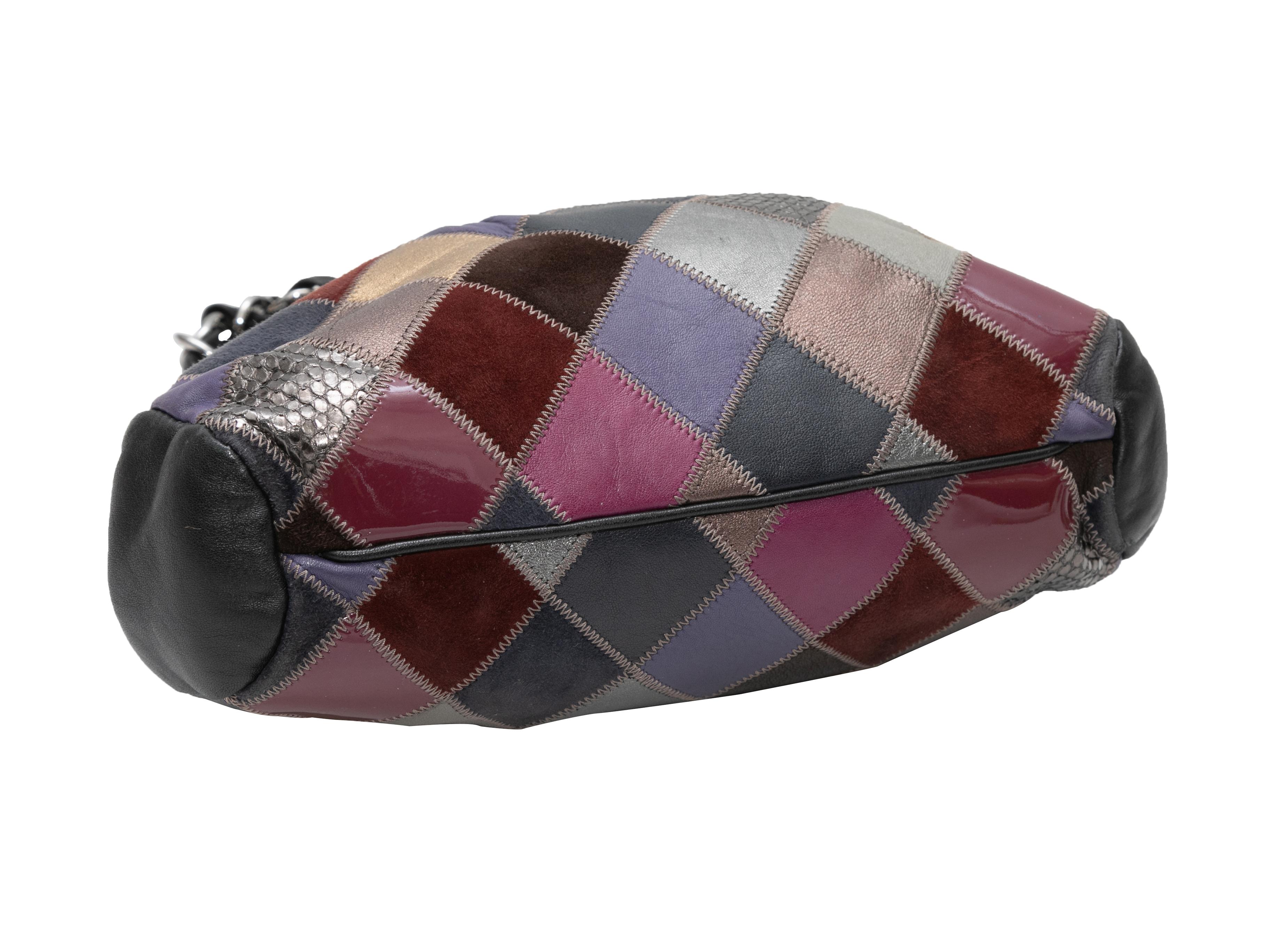 Black Multicolor Chanel 2005-2006 Patchwork Leather Frame Handbag For Sale