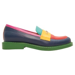 Multicolor Chanel x Pharrell 2019 Color Block Loafers Size 35