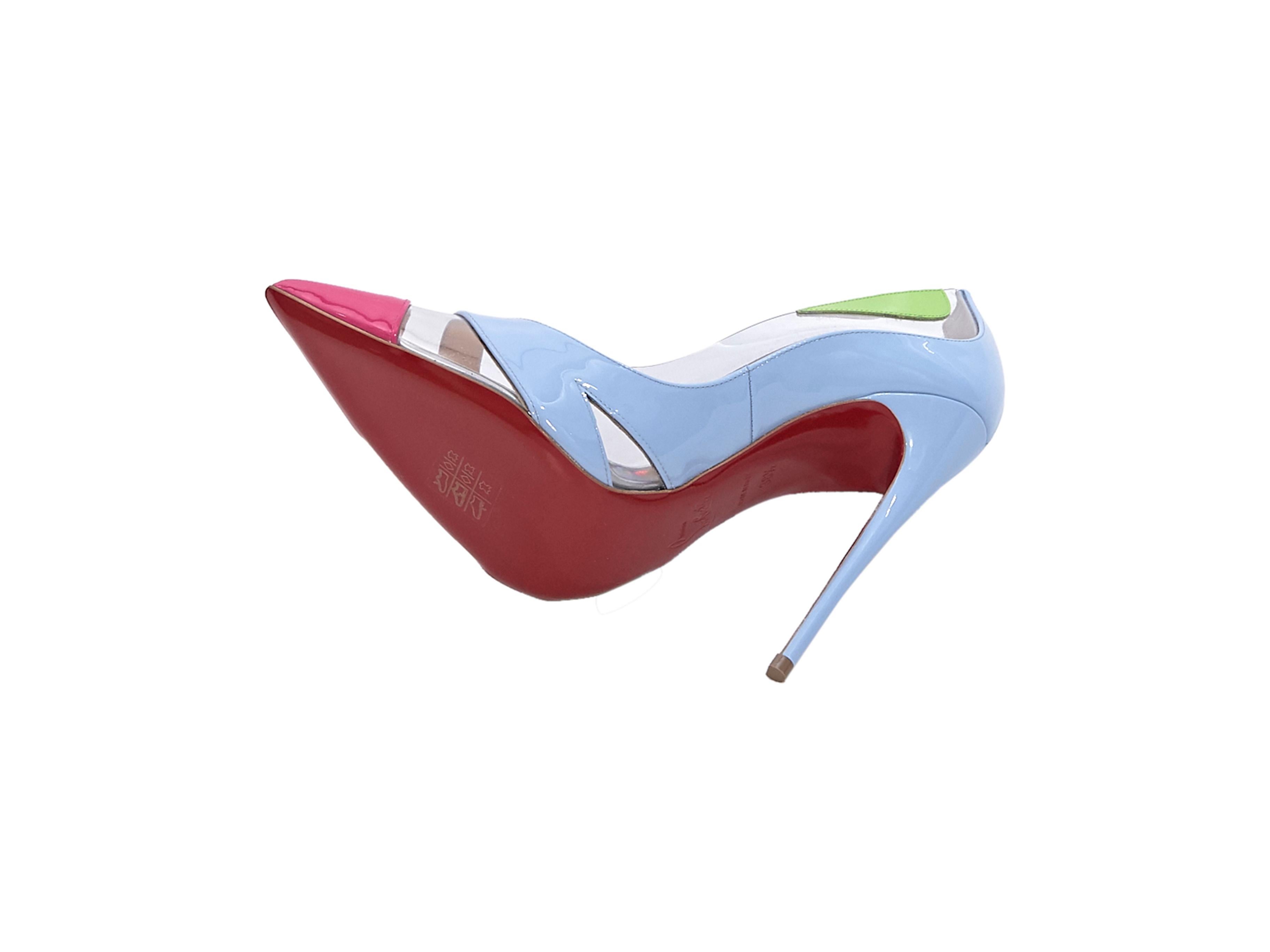 Christian Louboutin Multicolor PVC Pumps In New Condition In New York, NY
