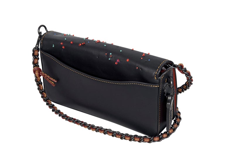 Multicolor Coach Beaded and Embroidered Leather Crossbody Bag at 1stDibs coach beaded bags