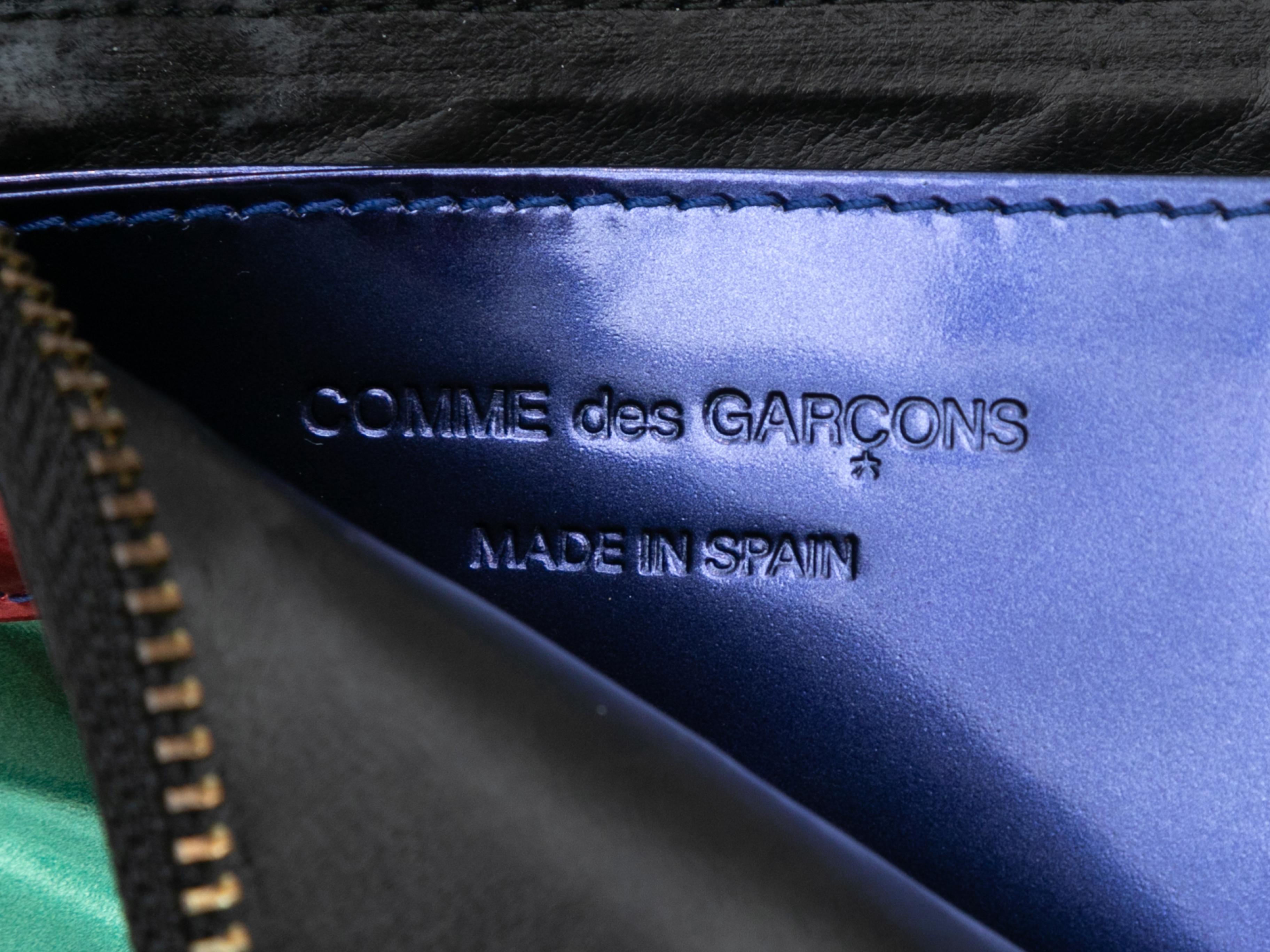 Women's Multicolor Comme Des Garcons Patent Patchwork Wallet For Sale