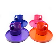 Multicolor Dinnerware by Vignelli for Heller, Set of 12