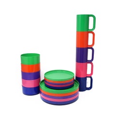 Multicolor Dinnerware by Vignelli for Heller - Set of 20