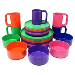 Multicolor Dinnerware by Vignelli for Heller - Set of 20