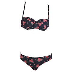 Dolce & Gabbana Multicolor Printed Bustier Bikini