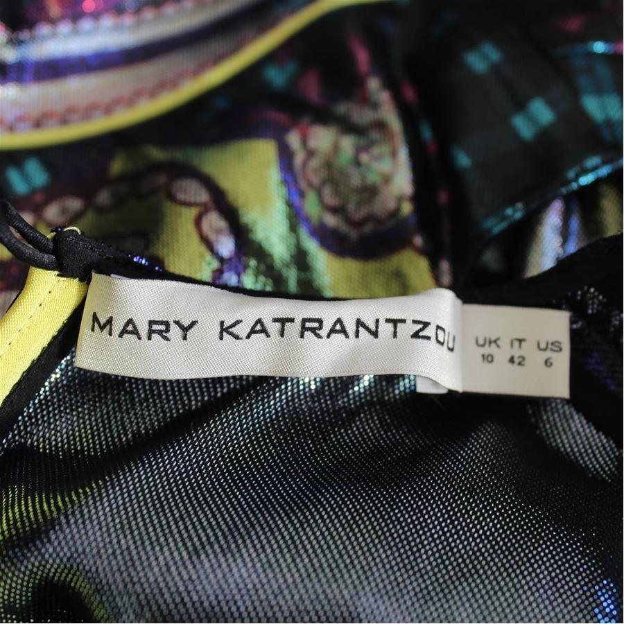 Black Mary Katrantzou Multicolor dress size 42 For Sale