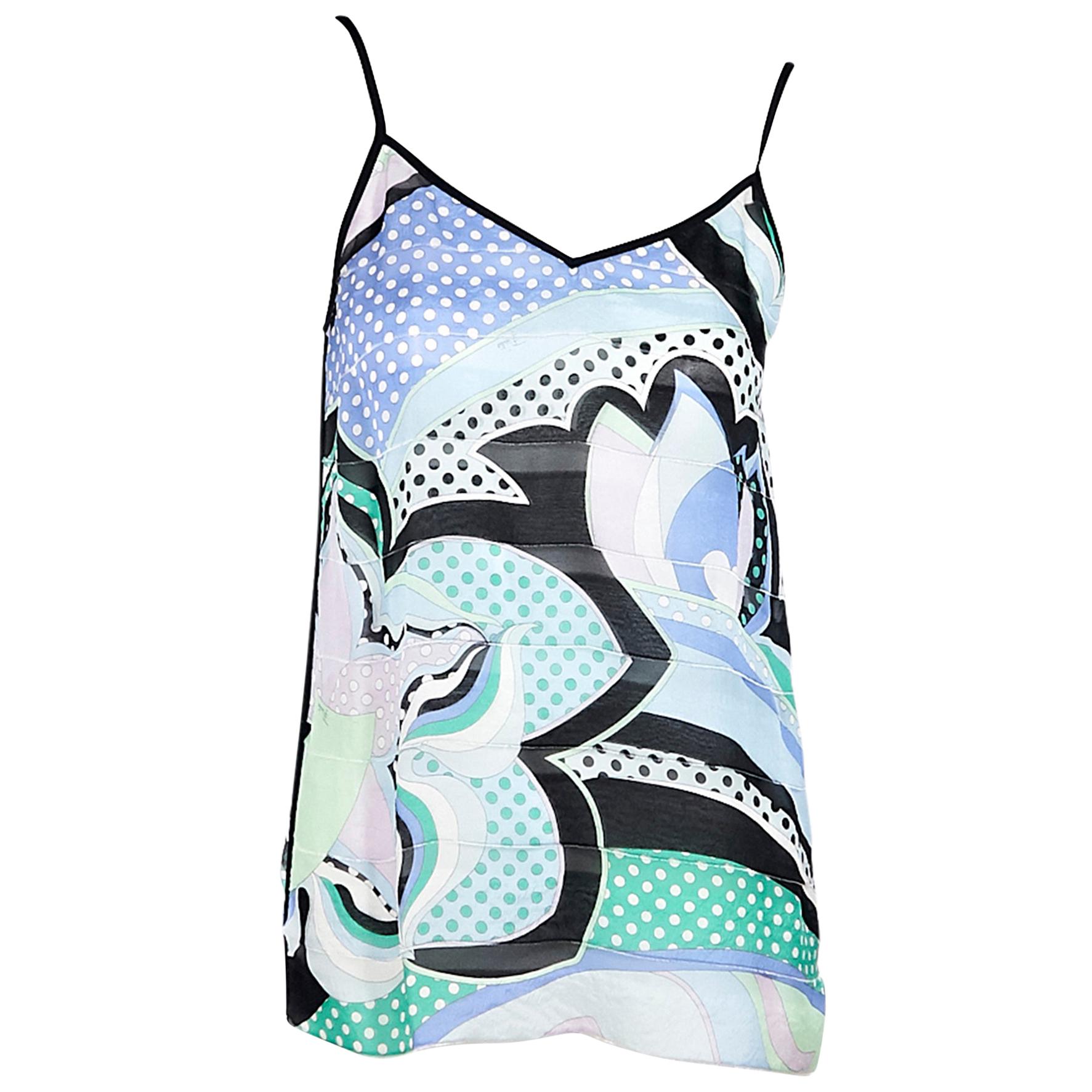 Multicolor Emilio Pucci Silk Printed Top