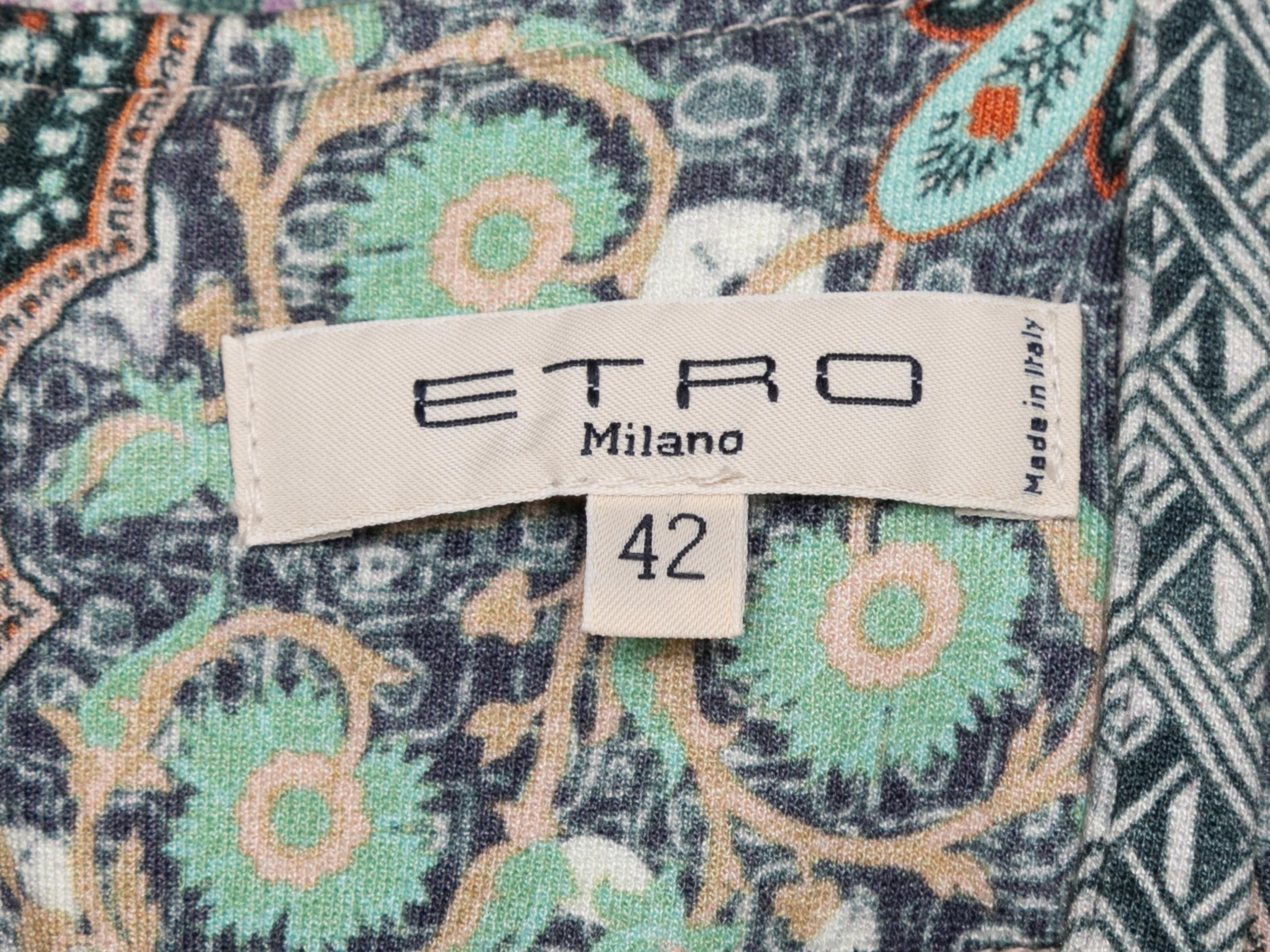  Etro - Robe sans manches à imprimé cachemire multicolore, taille IT 42 Pour femmes 