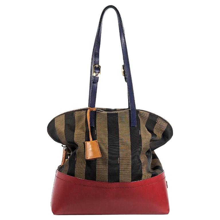 Multicolor Fendi Striped Shoulder Bag For Sale at 1stDibs