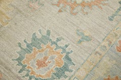 Multicolor Floral Design Handwoven Wool Turkish Oushak Rug 5' x 6'8"