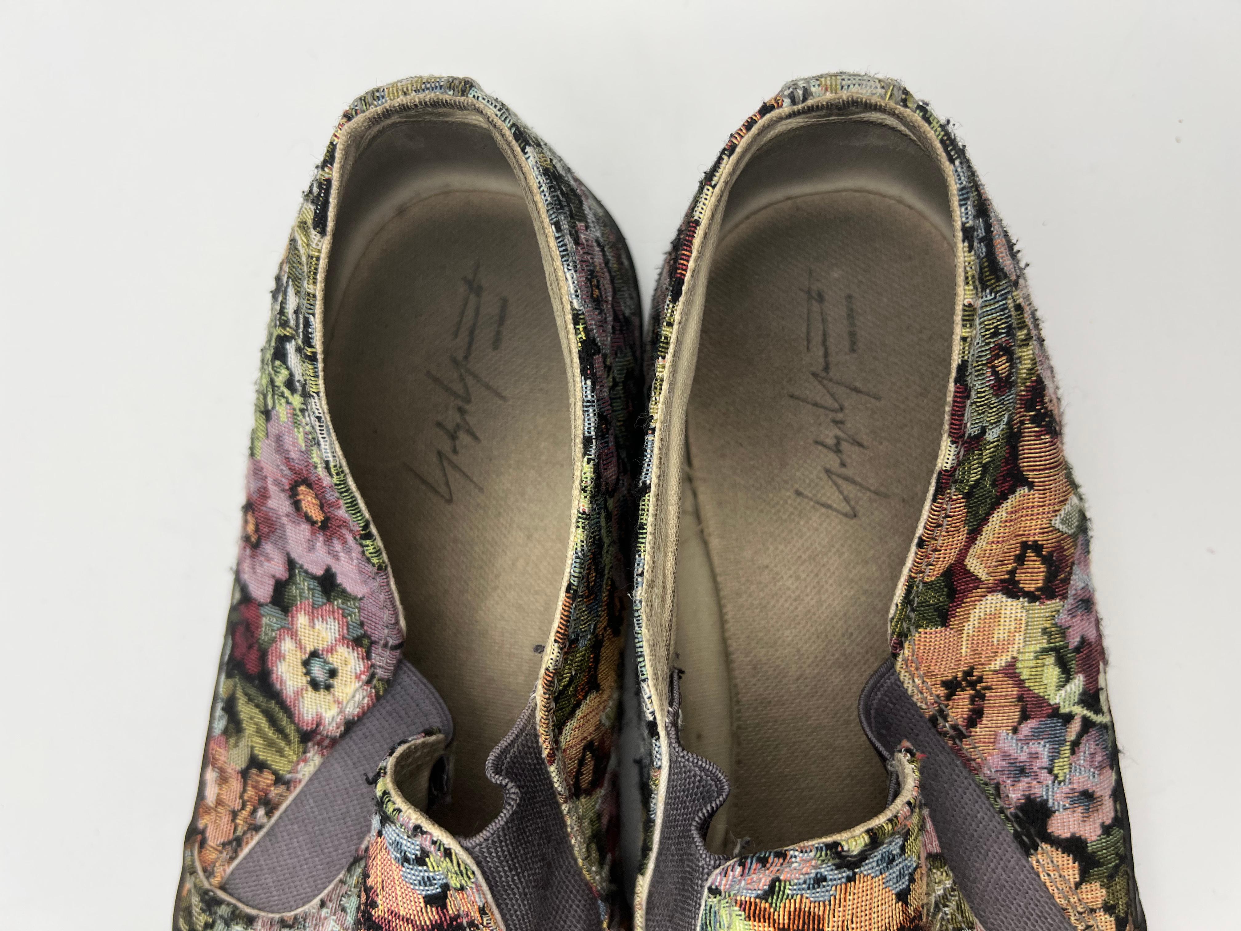 Yohji Yamamoto Multicolor Floral Slip On Sneakers, Size 11 1