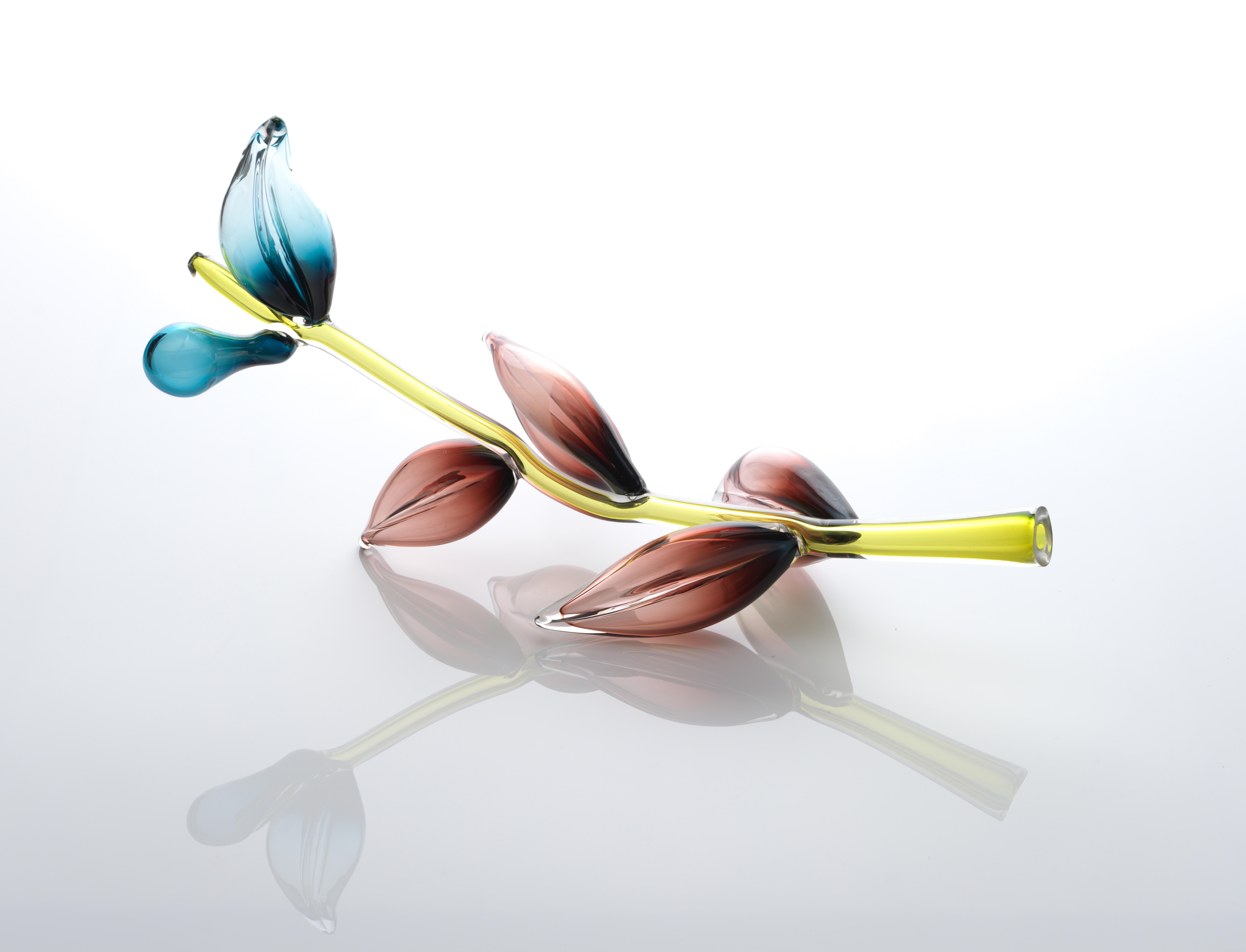 XXI secolo e contemporaneo Scultura di fiori di vetro multicolore, Michèle Oberdieck in vendita