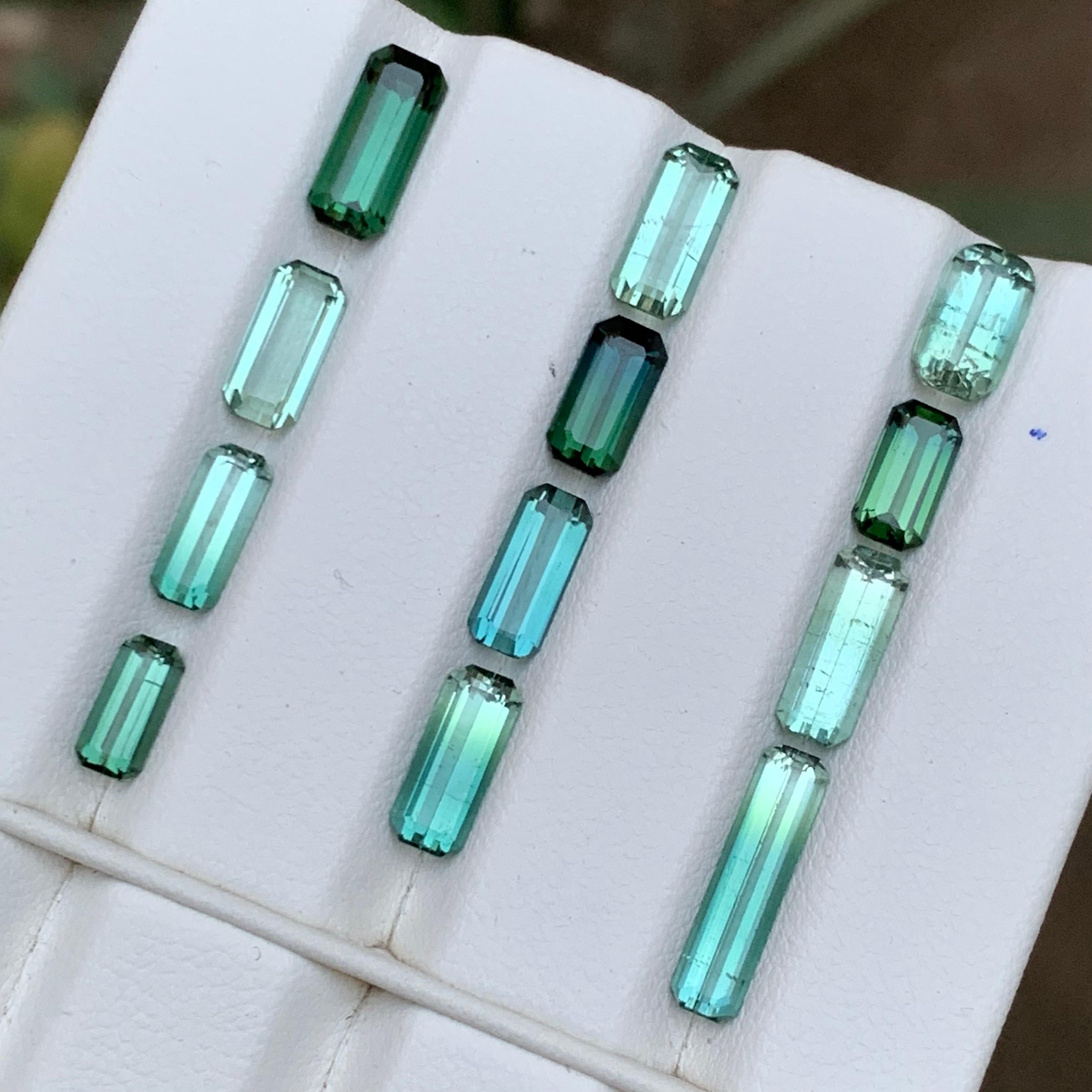 Rare Multicolor Green, Bicolor & Blue Natural Tourmaline Loose Gemstones Lot for Ring, Necklace Pendant, Bracelet or any other Jewelry Setting Emerald Cut!!

💎 GEMSTONE TYPE: Tourmaline
⚖️ WEIGHT: 11.80 Carats
🪚 SHAPE & CUT: Emerald Cut 
📏 SIZE