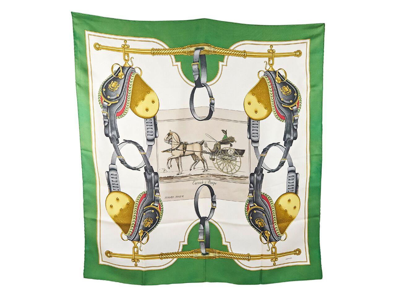 Multicolor Hermes Equestrian Silk Scarf In Good Condition In New York, NY
