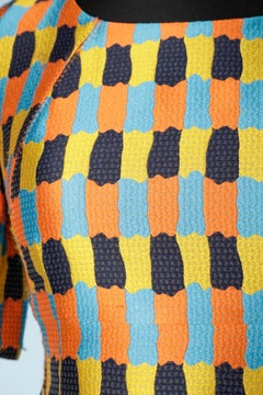 Abito da cocktail in jacquard multicolore Mila Schön