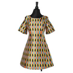 Used Multicolor jacquard cocktail dress Mila Schön 