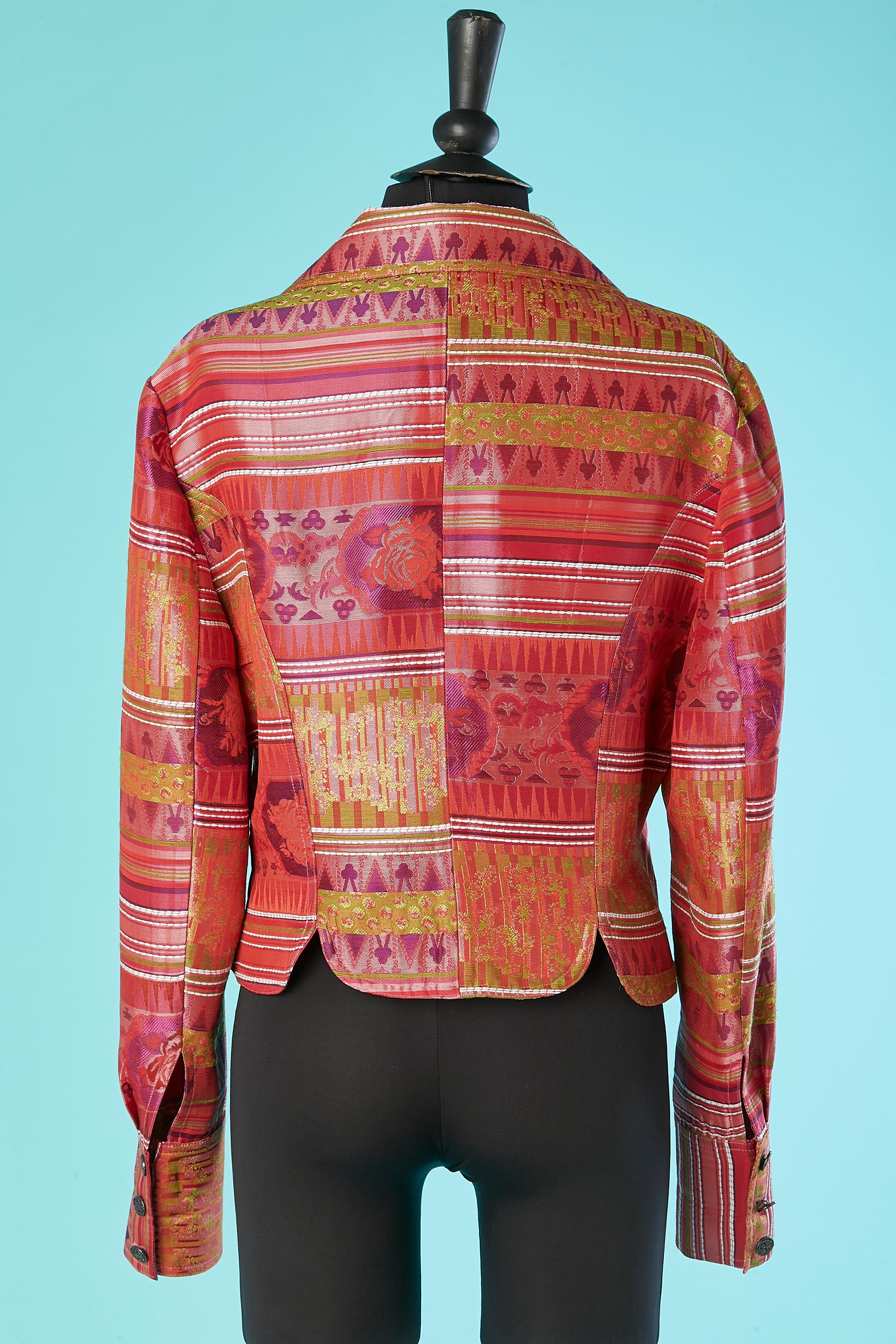 Women's Multicolor jacquard jacket with zip middle front Bazar de Christian Lacroix For Sale