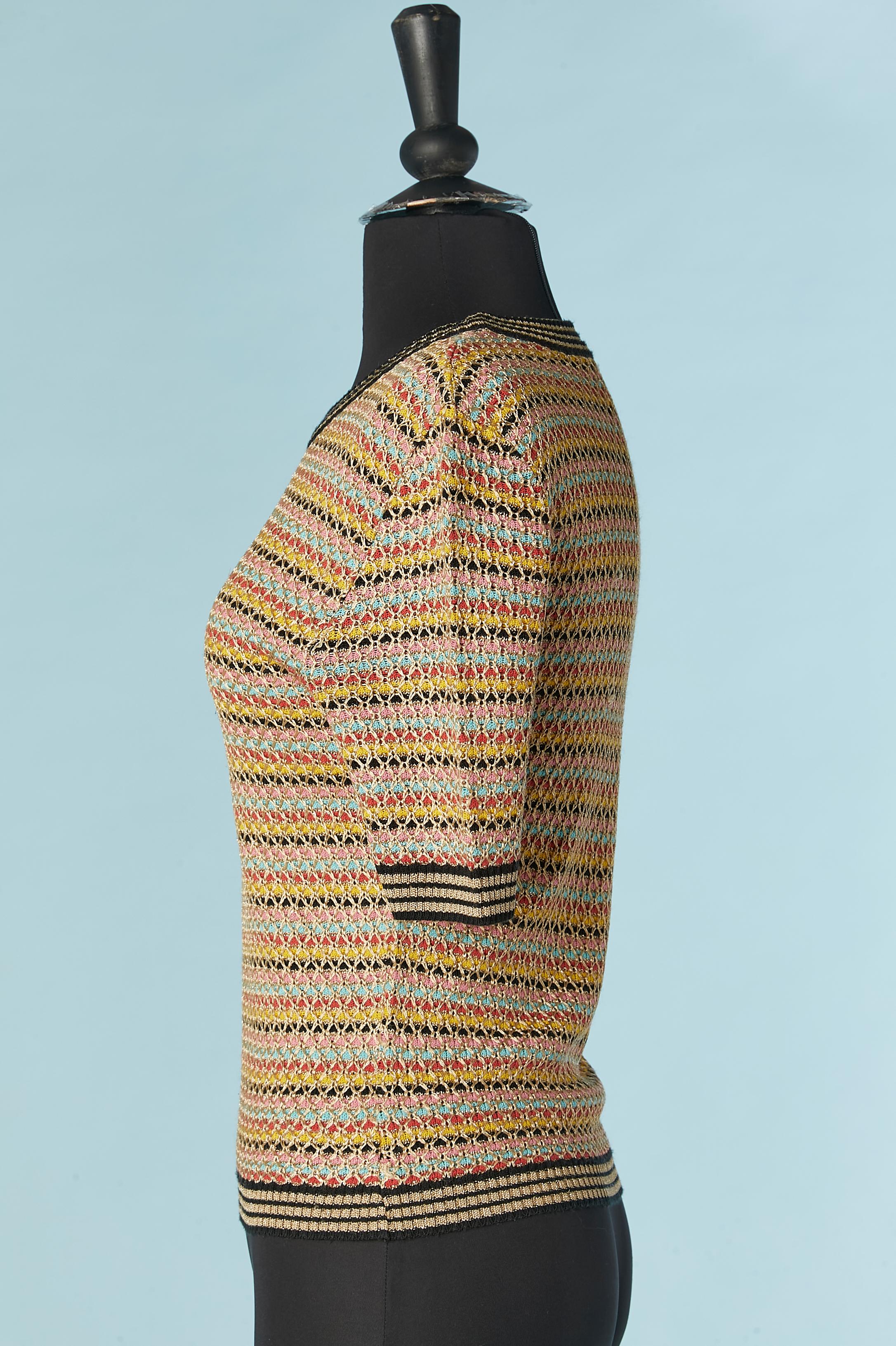 Pull à manches courtes Christian Lacroix BAZAR Excellent état - En vente à Saint-Ouen-Sur-Seine, FR