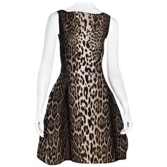 Lanvin Multicolor Cheetah-Printed Party Dress