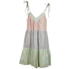 Multicolor Marc Jacobs Seersucker A-Line Dress