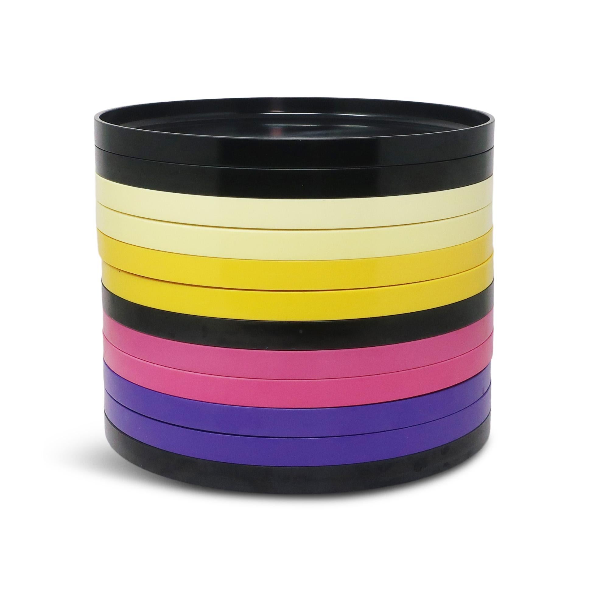 Multicolor Massimo Vignelli for Heller Plates - Set of 12 1
