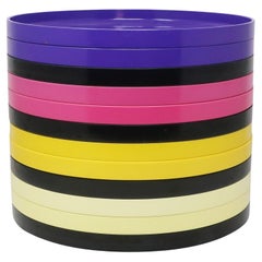 Retro Multicolor Massimo Vignelli for Heller Plates - Set of 12