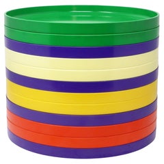 Retro Multicolor Massimo Vignelli for Heller Plates - Set of 12