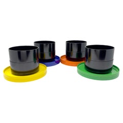 Multicolor Massimo Vignelli for Heller Salad Plates and Bowls - Set of 16