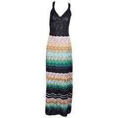 Missoni Multicolor Metallic Knit Maxi Dress