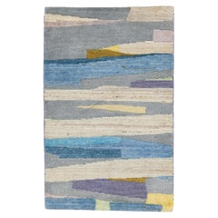 Multicolor Modern Handmade Abstract Custom Wool Rug
