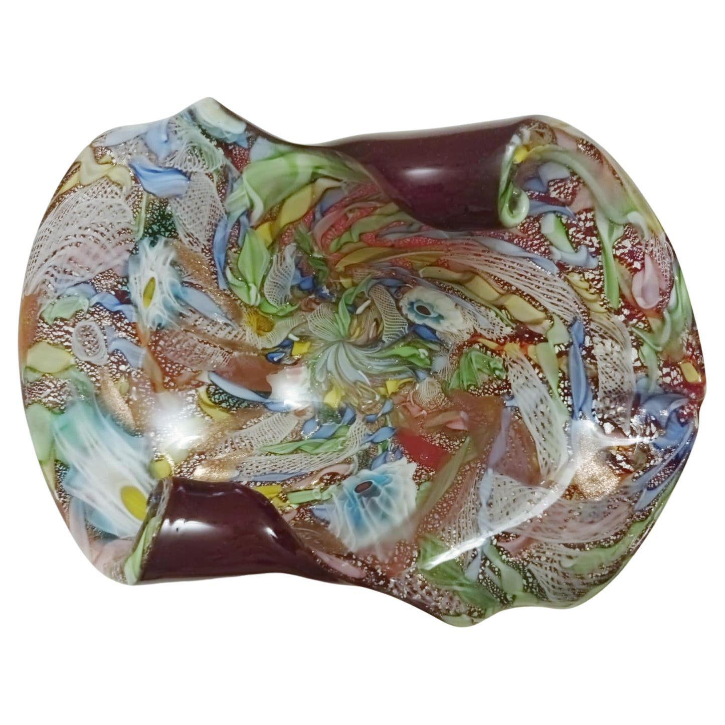 Multicolor Murano Ashtray or Bowl