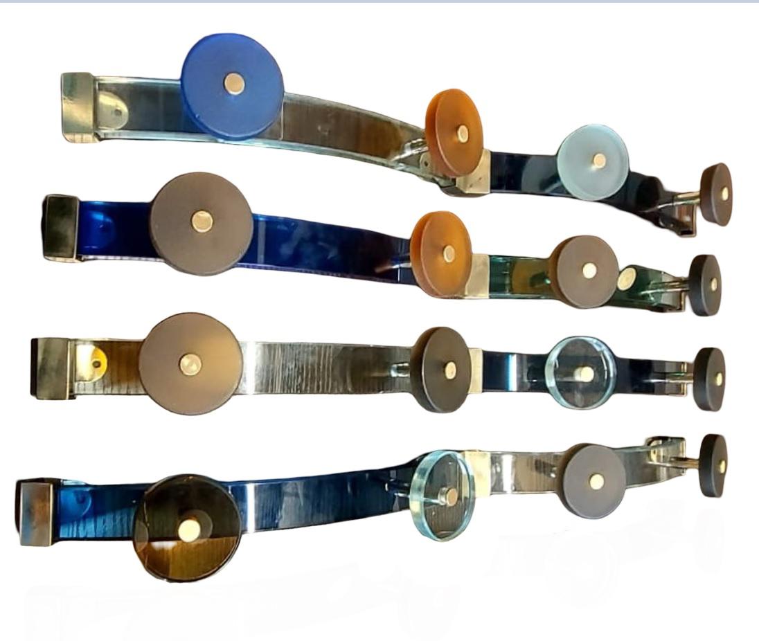 Appendiabiti multicolore in vetro di Murano modello 