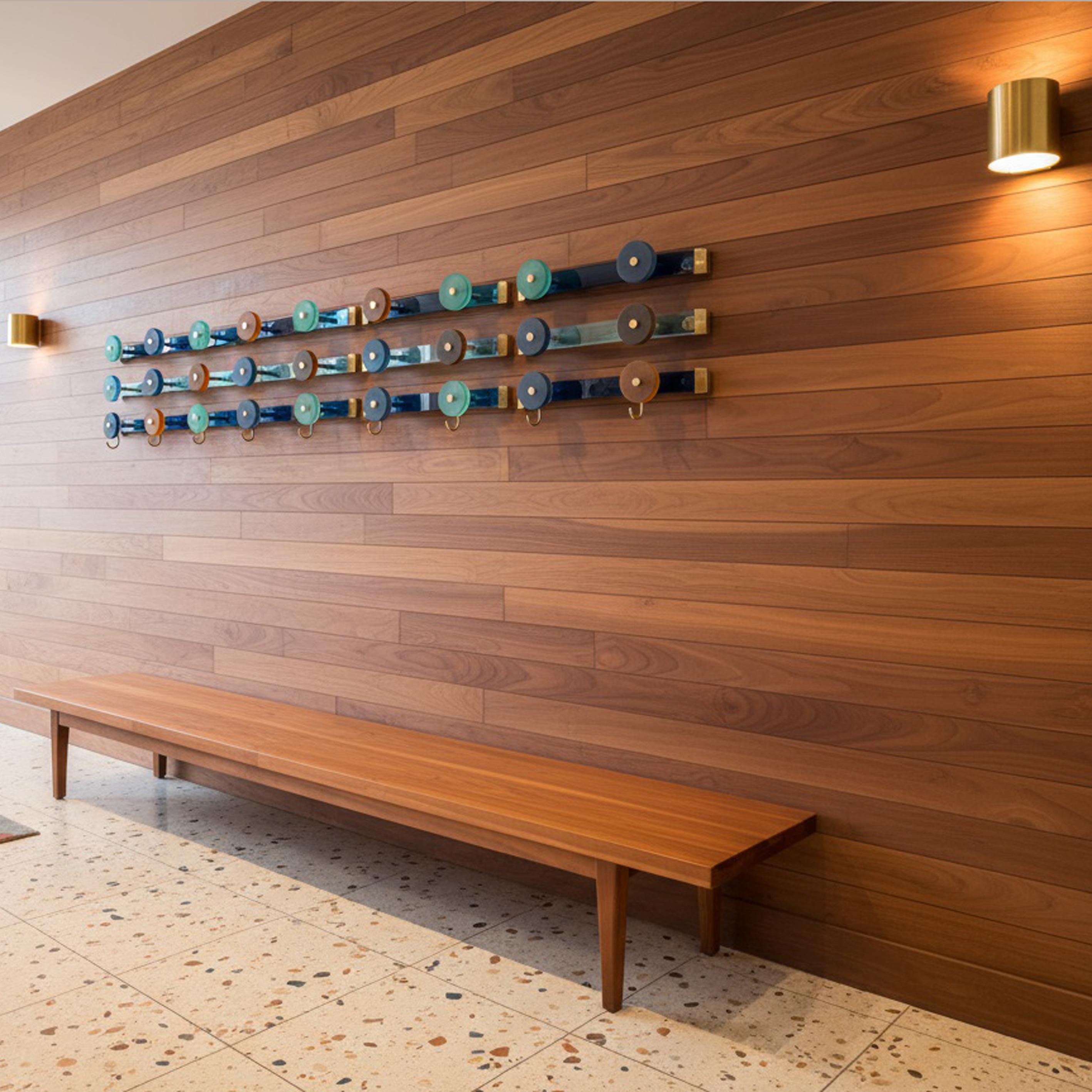 Appendiabiti multicolore in vetro di Murano modello 