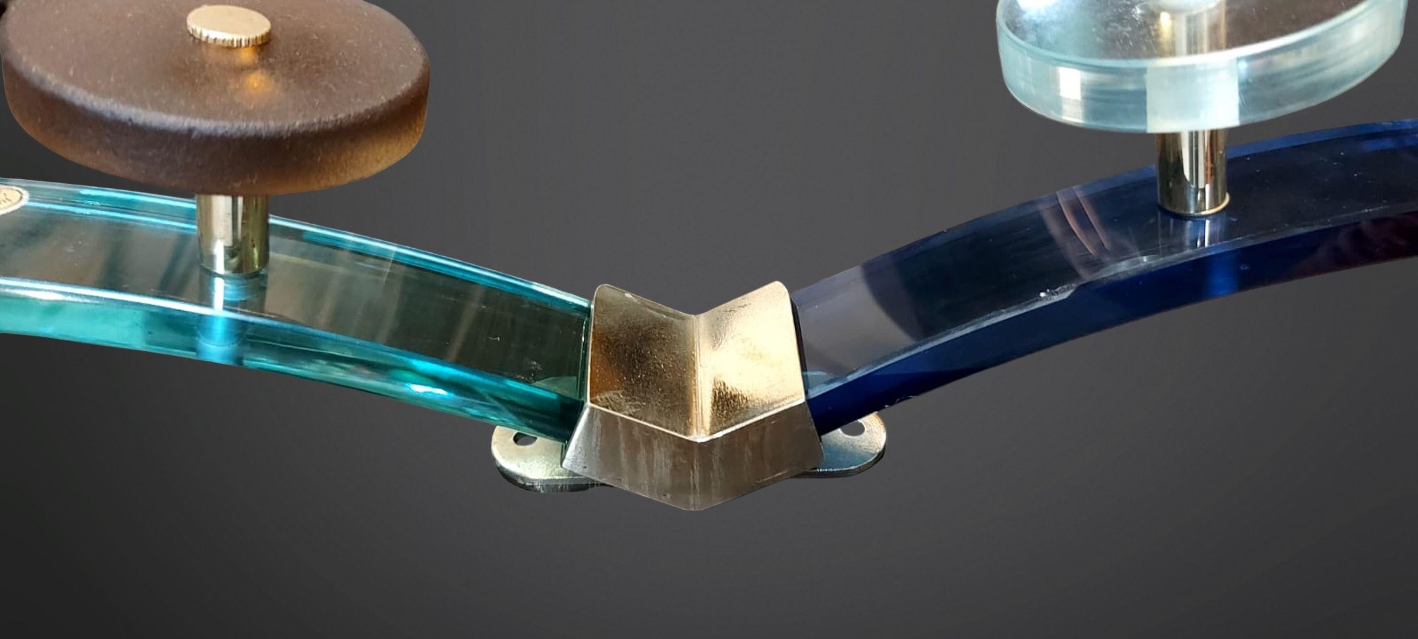 Fatto a mano Appendiabiti multicolore in vetro di Murano modello 