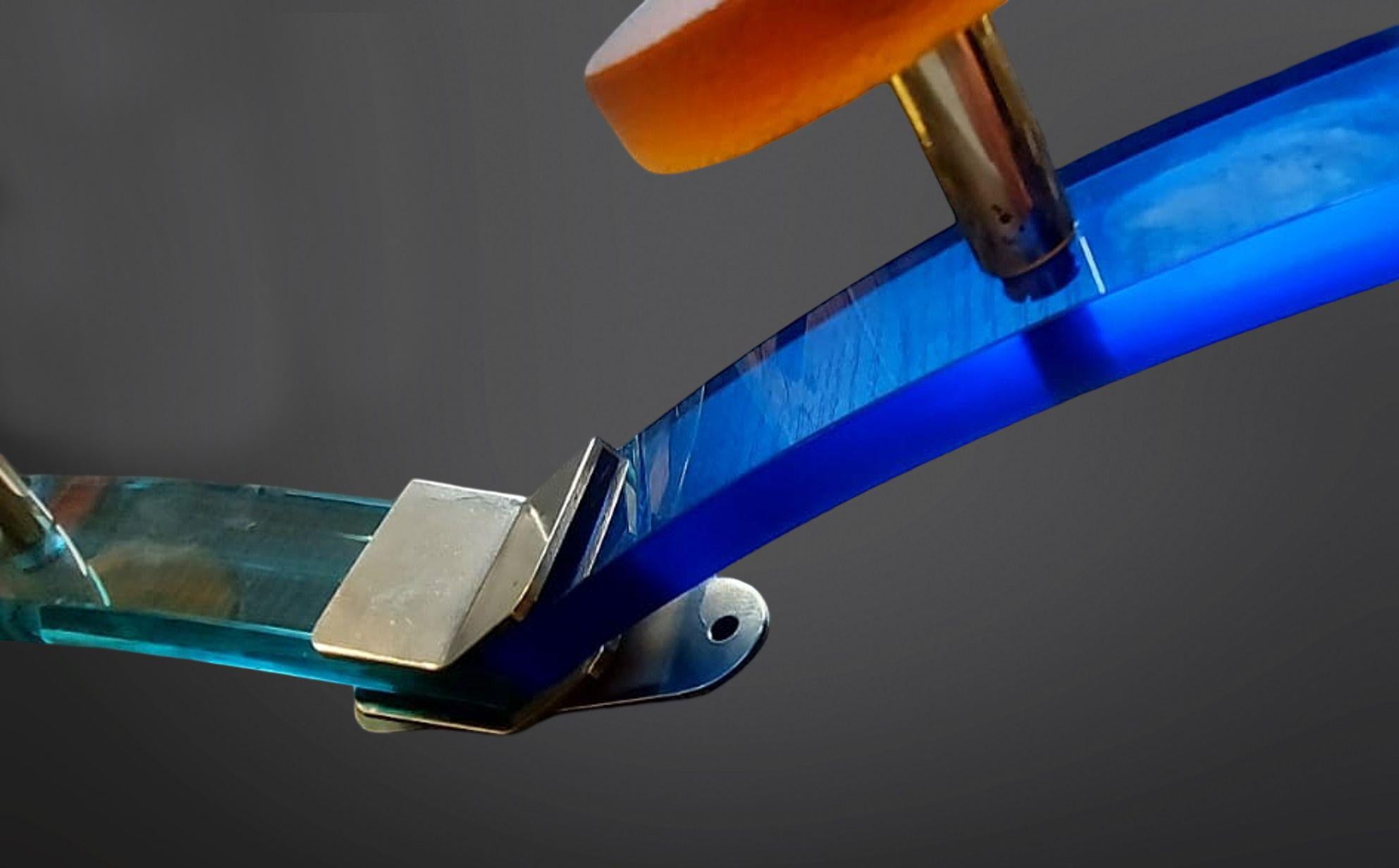 Appendiabiti multicolore in vetro di Murano modello 