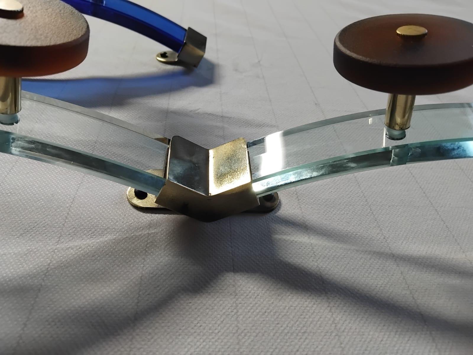 Fine XX secolo Appendiabiti multicolore in vetro di Murano modello 