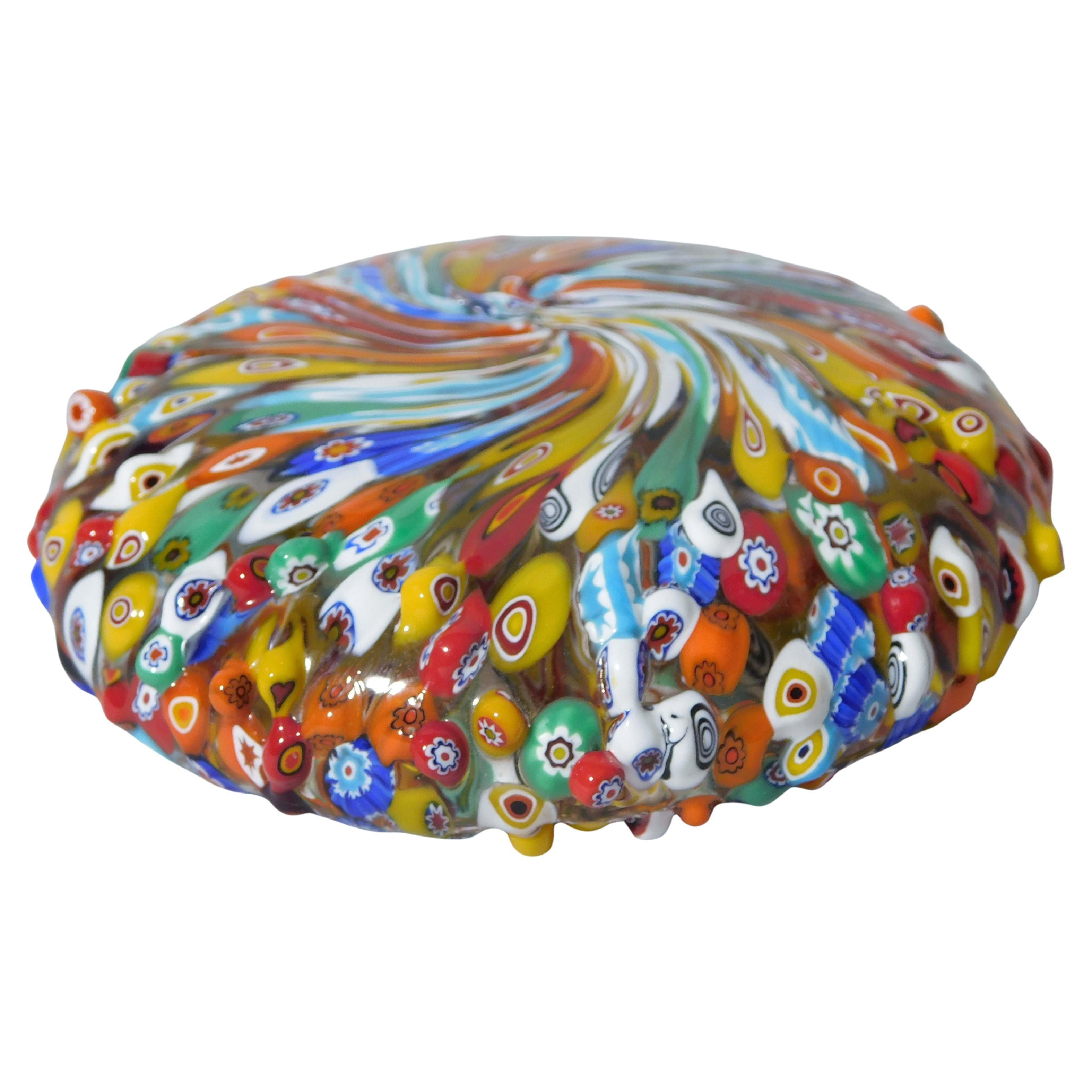 Multicolor Murano Glas Briefbeschwerer