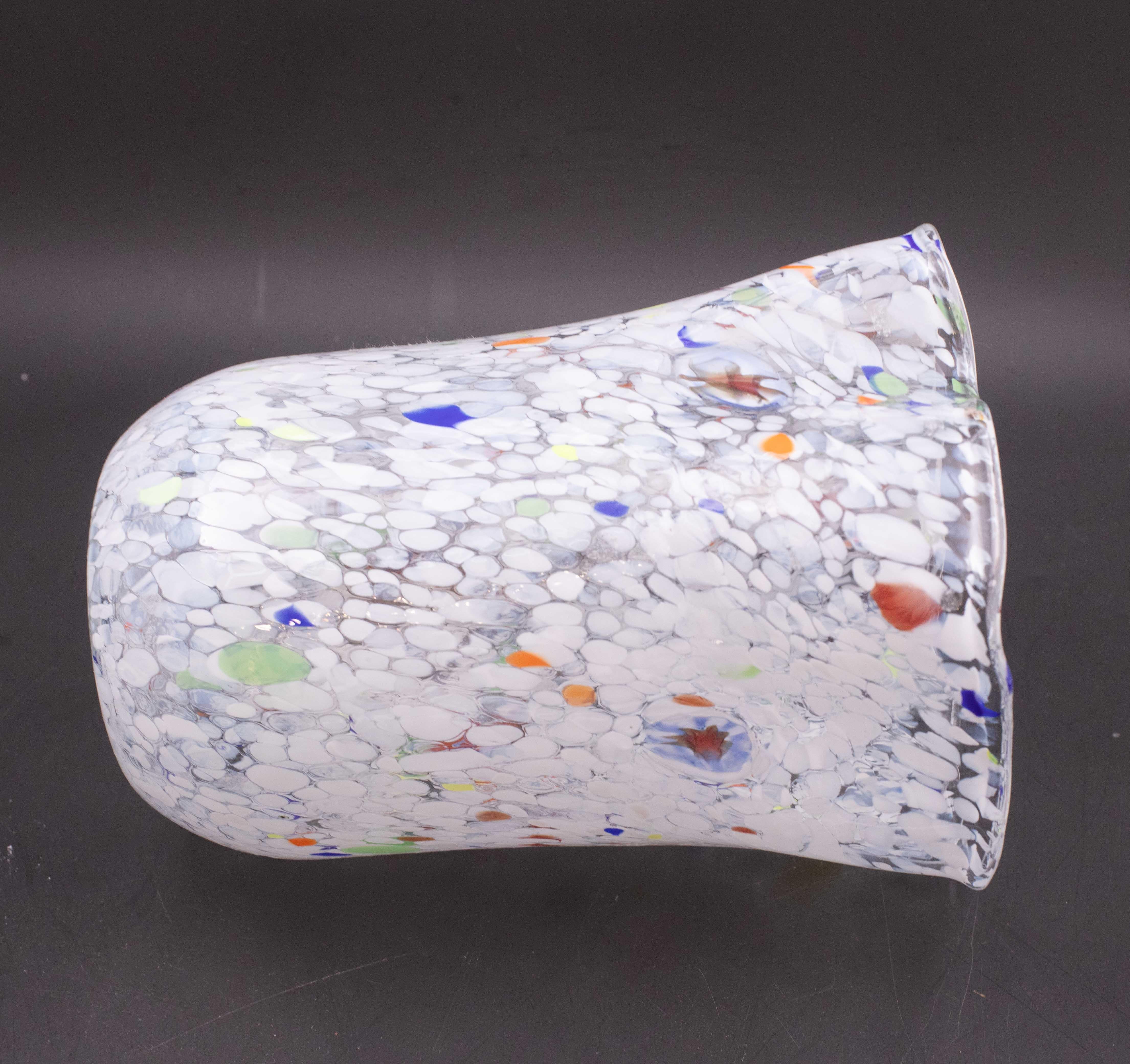 Vaso in vetro di Murano multicolore con Murano in vendita 2