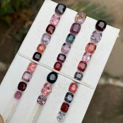 Multicolor Natural Spinel 38.41Ct Cushion Cut Loose Gemstones Parcel for Jewelry